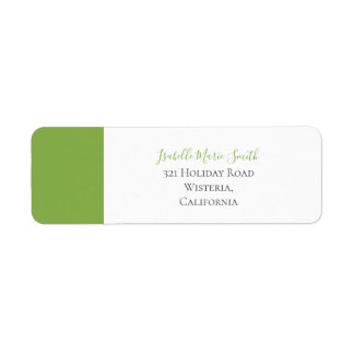 Étiquette Chats en amour Plaine Vert & Blanc Couleur Mariage