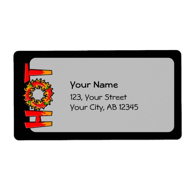 ÉTIQUETTE CHAUD (Devant)