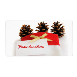 Étiquette Chaussette de Noël personnalisable 