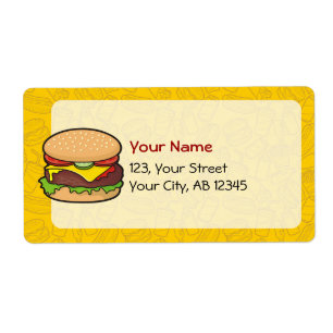 Étiquette Cheeseburger