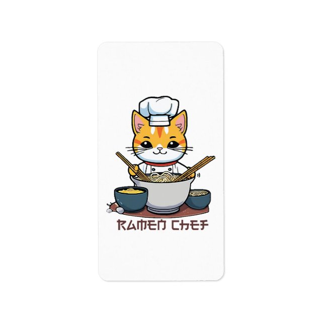 Étiquette Chef de Ramen (Devant)