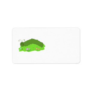 Étiquette Chenille verte