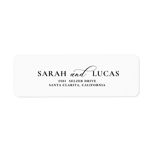 Étiquette Chic Arch Moderne Design élégant Adresse de retour (Devant)