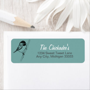 Étiquette Chickadee Song Bird Art