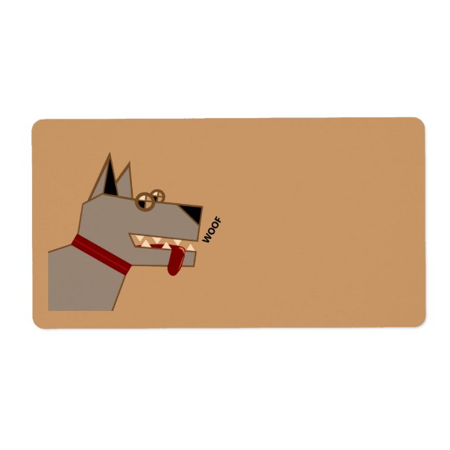Étiquette Chien de Woof (Devant)