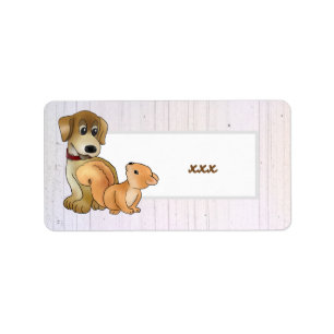 Étiquette Chien et écureuil