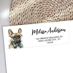 Étiquette Chien French Bulldog Personnalisé Animal de compag