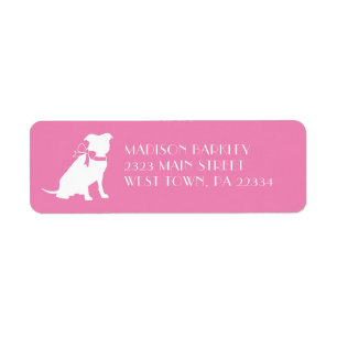 Étiquette Chien Pit Bull chiot Pitbull Label