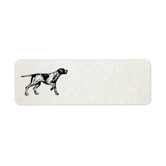 Étiquette chien pointeur