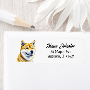 Étiquette Chien Shiba Inu Personnalisé