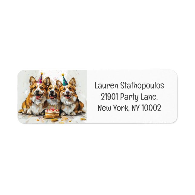 Étiquette Chiens de Corgi gallois Pembroke (Devant)