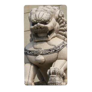 Étiquette Chine : 石 de chien-Foo, le lion-chien de garde 
