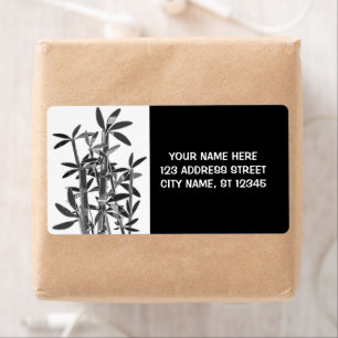 Étiquette Chinese Lucky Bamboo Plants. personalized