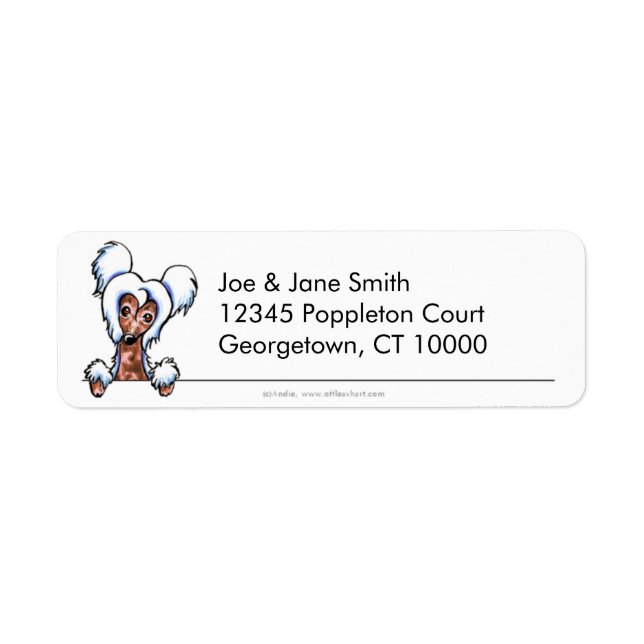 Étiquette Chinois arrêté propre et simple (Devant)