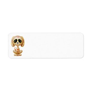 Étiquette Chiot Brown de sucre de zombi
