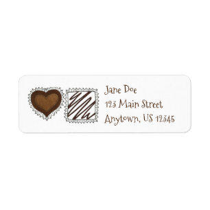 Étiquette Chocolat Bon Bon Bonbons Saint-Valentin Sucres