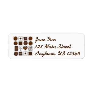 Étiquette Chocolat chocoholique Bon Bon Saint Valentin Bonbo