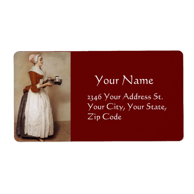 ÉTIQUETTE CHOCOLAT FONDUE DÎNER FÊTE (Devant)