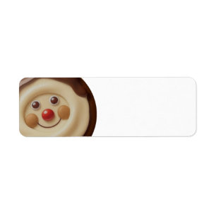 Étiquette Chocolat Jolly Cookie/Adresse de retour