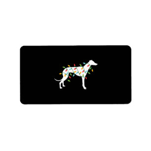 Étiquette Christmas lights greyhound t  cute gifts  dog love