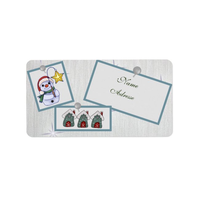 Étiquette Christmasbild Addaufkleber (Devant)