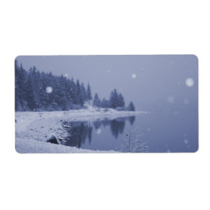 Étiquette Chute de neige au bord de la mer