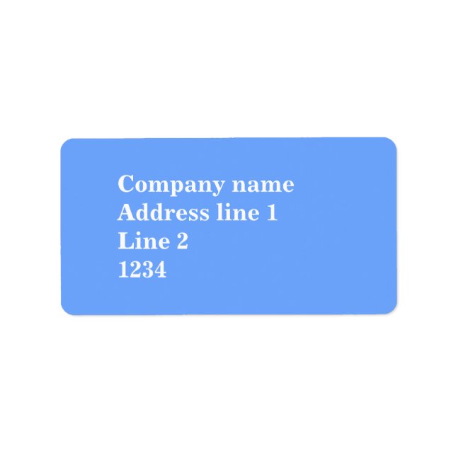 Étiquette Ciel bleu (Devant)