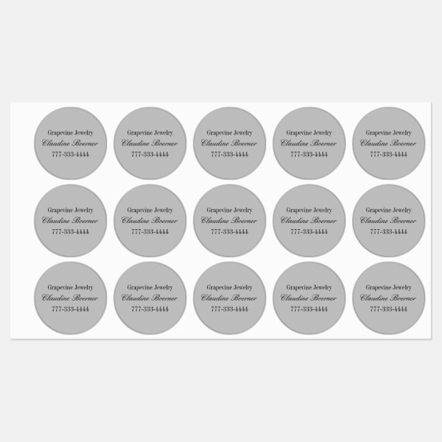 Étiquette circulaire étanche pour artistes et arti (Feuille)