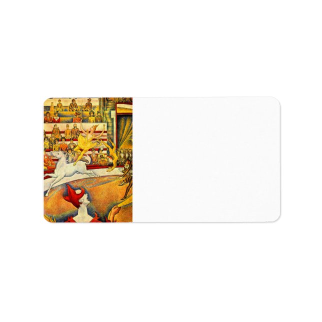 Étiquette Cirque de Georges Seurat (Devant)