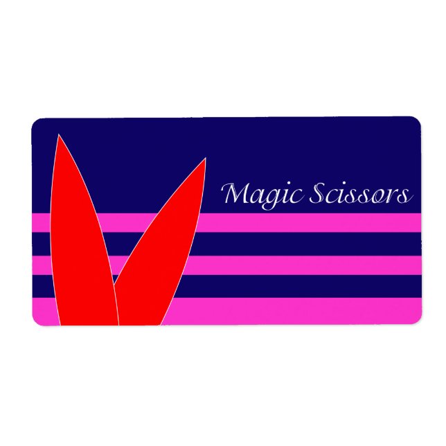 Étiquette Ciseaux magiques (Devant)
