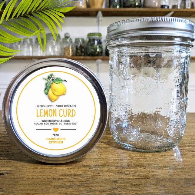 Étiquette citron canning Jar (Créateur téléchargé)
