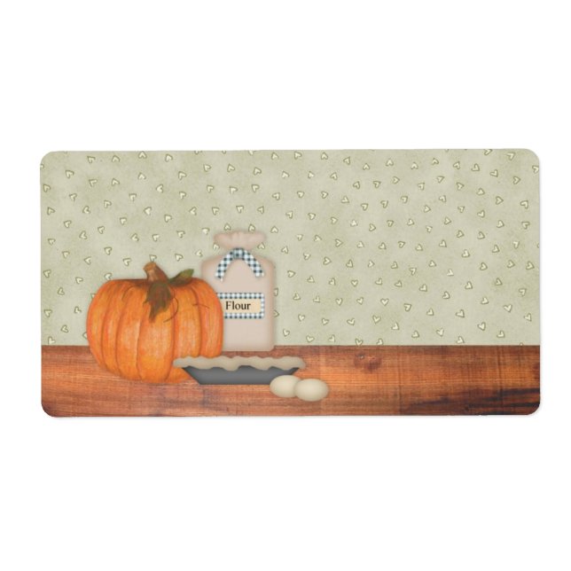 Étiquette citrouille (Devant)