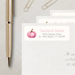 Étiquette Citrouille Automne Fille Douche Anniversaire