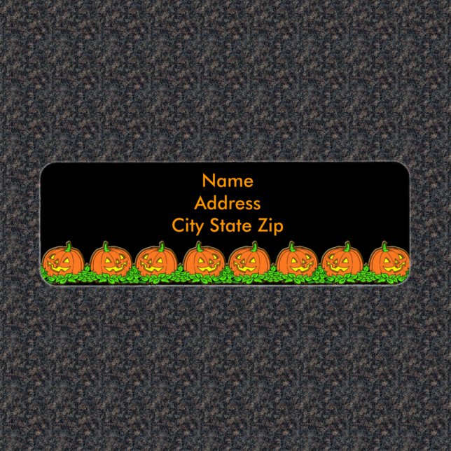 Étiquette Citrouilles d'Halloween (Créateur téléchargé)