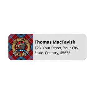 Étiquette Clan MacTavish Tartan