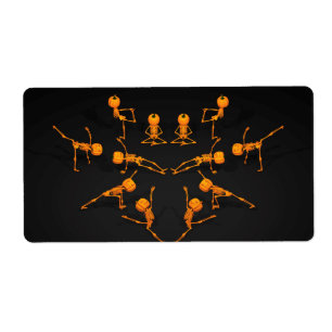Étiquette Classe de Yoga d'Halloween