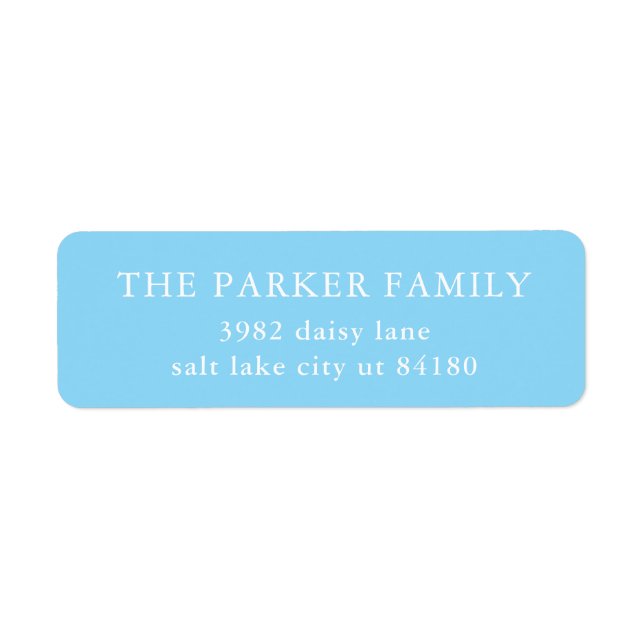 Étiquette Classic Baby Boy Blue Birth Announcement Envelope (Devant)