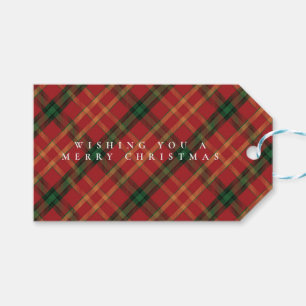 Étiquette classique de Noël à/de cadeau