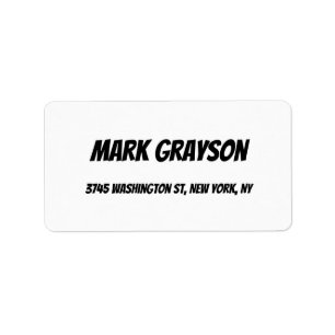 Étiquette Classique Rétro élégant sobre élégant