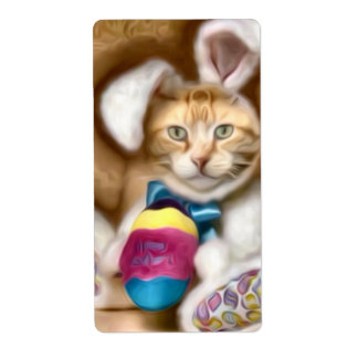Étiquette Claude Easter Bunny Holiday Carte postale Cadeaux 