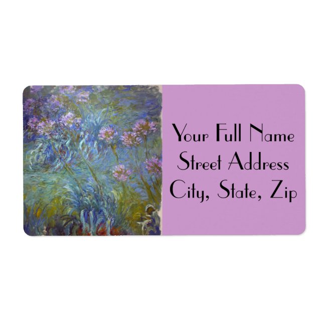 Étiquette Claude Monet (Devant)