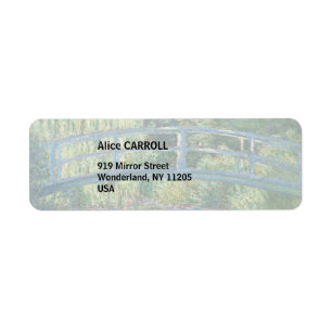 Étiquette Claude Monet - Eau Lily étang, Harmonie verte