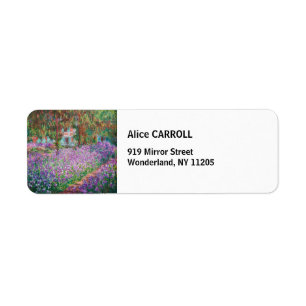 Étiquette Claude Monet - Le jardin de l'artiste à Giverny