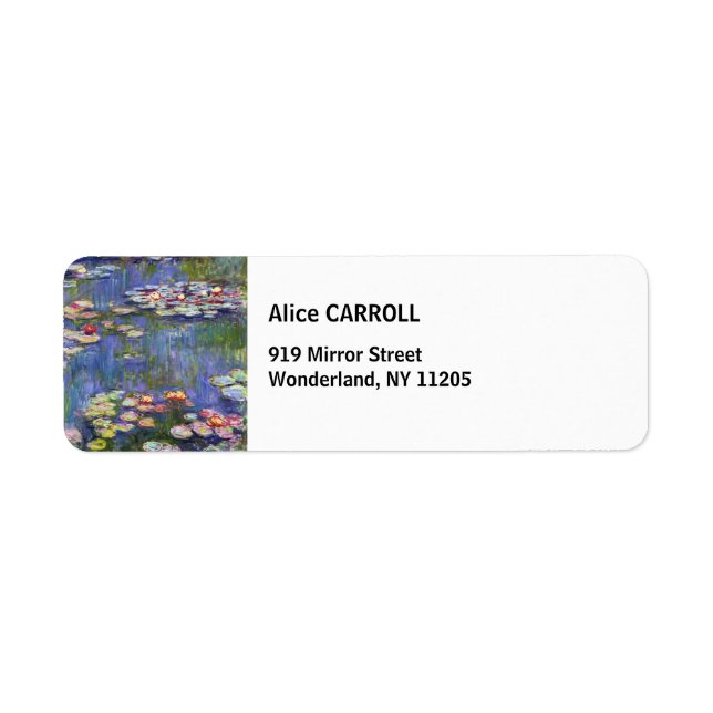Étiquette Claude Monet - Nymphéas / Nymphéas (Devant)