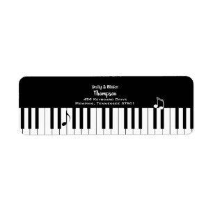 Étiquette Clés de piano Adresse de retour du clavier