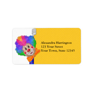 Étiquette Clown drôle