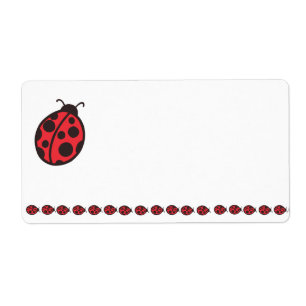 Étiquette coccinelle