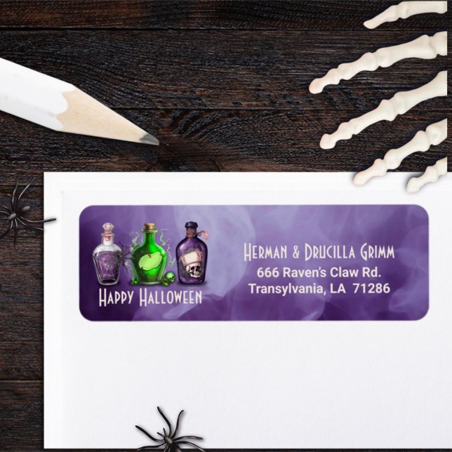 Étiquette Cocktail d'Halloween pour adultes (Créateur téléchargé)