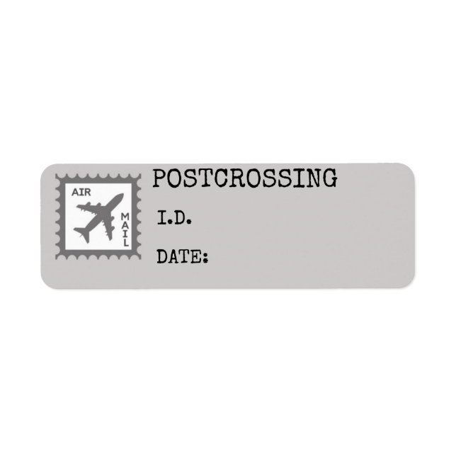 Étiquette Code d'identification de poste de courrier aérien  (Devant)