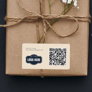Étiquette Code QR de votre logo d'entreprise Code de produit